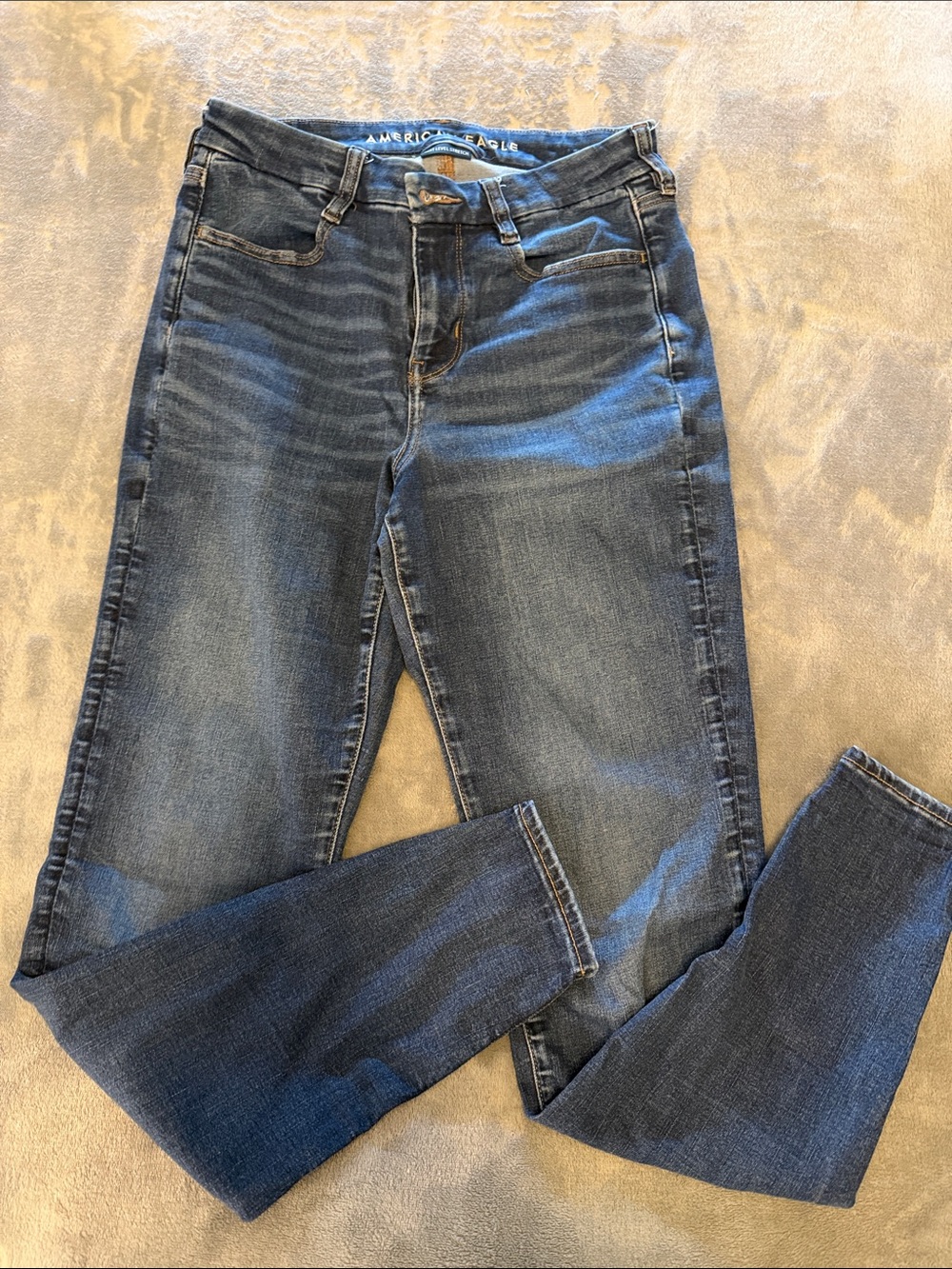 American Eagle Outfitters Women's Curvy High Rise Jeggings 8 LONG